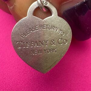 Tiffany & Co. Silver Heart Pendant 1 inch
